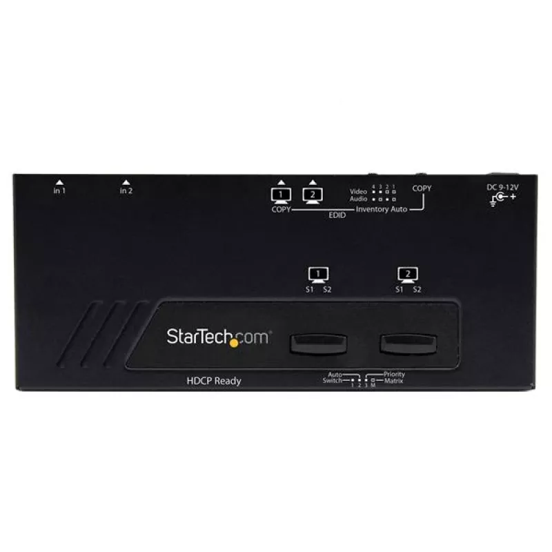StarTech.com 2X2 przełącznik matrycowy HDMI z automatycznym i priorytetowym przełączaniem – 1080p