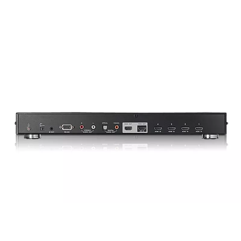 Przełącznik HDMI 4-portowy Dual View ATEN, HDMI, Metal, Czarny, 15 m, 480p, 720p, 1080i, 1080p, 6,75 Gbit/s