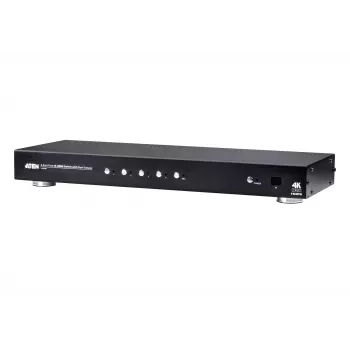 ATEN 4 Port True 4K HDMI Switch with Dual, HDMI, Metal, Czarny, 60 Hz, 3 m, 3840 x 2160, 4096 x 2160