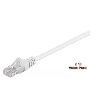 Kabel sieciowy Microconnect V-UTP5005WVP biały 0,5 m Cat5e U/UTP (UTP)