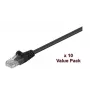 Kabel sieciowy Microconnect V-UTP503SVP czarny 3 m Cat5e U/UTP (UTP)