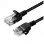 Microconnect V-UTP6A005S-cienki kabel sieciowy Czarny 0,5 m Cat6a U/UTP (UTP)