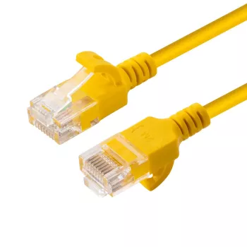 Microconnect V-UTP6A005Y-cienki kabel sieciowy Żółty 0,5 m Cat6a U/UTP (UTP)