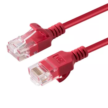 Microconnect V-UTP6A015R-cienki kabel sieciowy Czerwony 1.5 m Cat6a U/UTP (UTP)