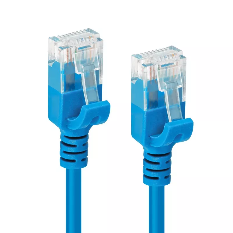 Microconnect V-UTP6A02B-cienki kabel sieciowy Niebieski 2 m Cat6a U/UTP (UTP)
