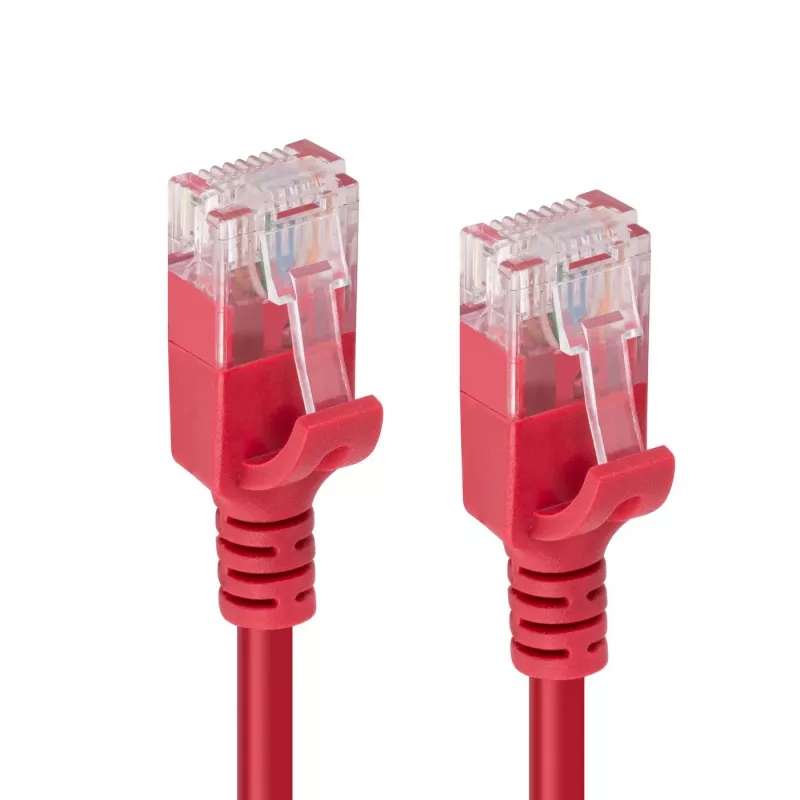 Kabel sieciowy Microconnect V-UTP6A03R-cienki Czerwony 3 m Cat6a U/UTP (UTP)