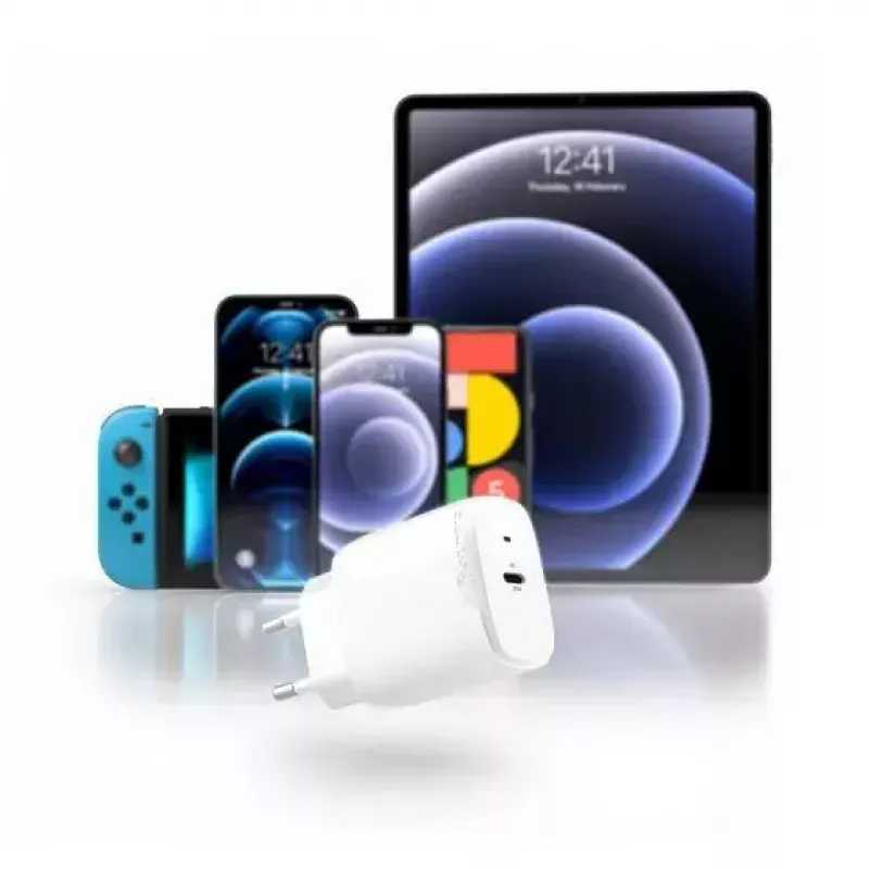 Ładowarka sieciowa ALOGIC WC1X20-EU Smartfon 100-240V USB-C Biała