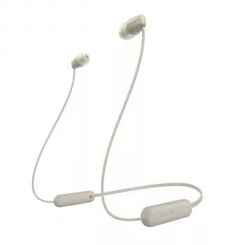 Słuchawki Sony WI-C100 Bezprzewodowe Douszne Rozmowy/Muzyka Bluetooth Beżowy