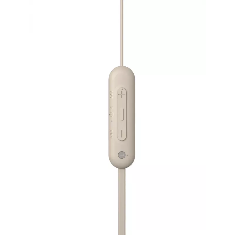 Słuchawki Sony WI-C100 Bezprzewodowe Douszne Rozmowy/Muzyka Bluetooth Beżowy