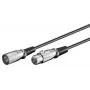 Microconnect XLRMF05 kabel audio 0,5 m XLR (3-pin) Czarny