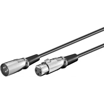 Microconnect XLRMF5 kabel audio 5 m XLR (3-pin) Czarny