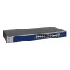 NETGEAR XS724EM Managed L2 10G Ethernet (100/1000/10000) 1U Niebieski, Szary