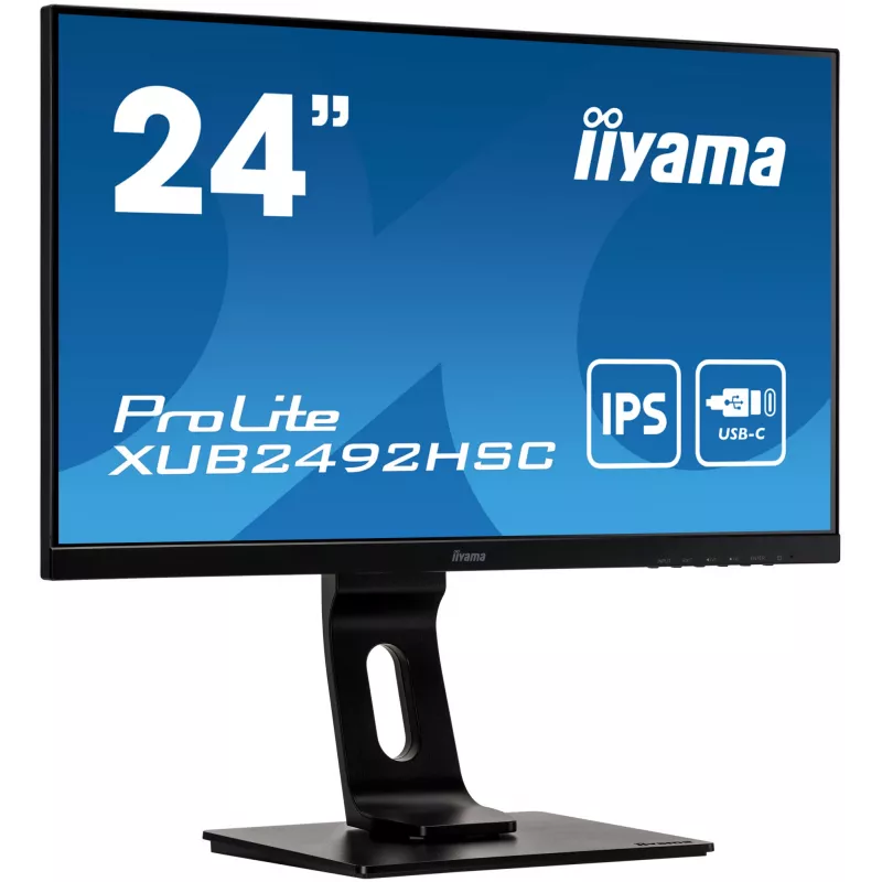 iiyama ProLite XUB2492HSC-B1 monitor komputerowy 60,5 cm (23,8 cala) 1920 x 1080 pikseli Full HD LCD Czarny