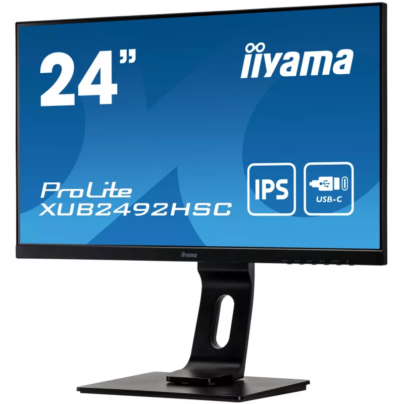 iiyama ProLite XUB2492HSC-B1 monitor komputerowy 60,5 cm (23,8 cala) 1920 x 1080 pikseli Full HD LCD Czarny