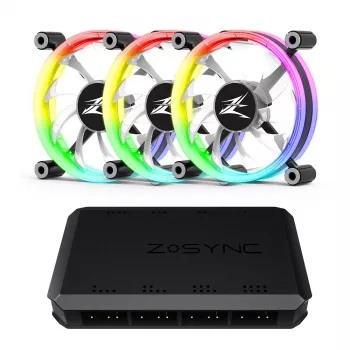 Zalman ZM-LF120A3 system chłodzenia komputera Wentylator obudowy komputera 12 cm Czarny, Biały