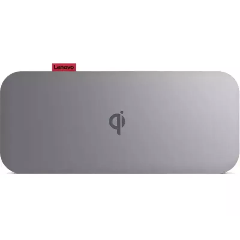Lenovo GO Litowo-polimerowy (LiPo) 10000 mAh Ładowanie bezprzewodowe Szary