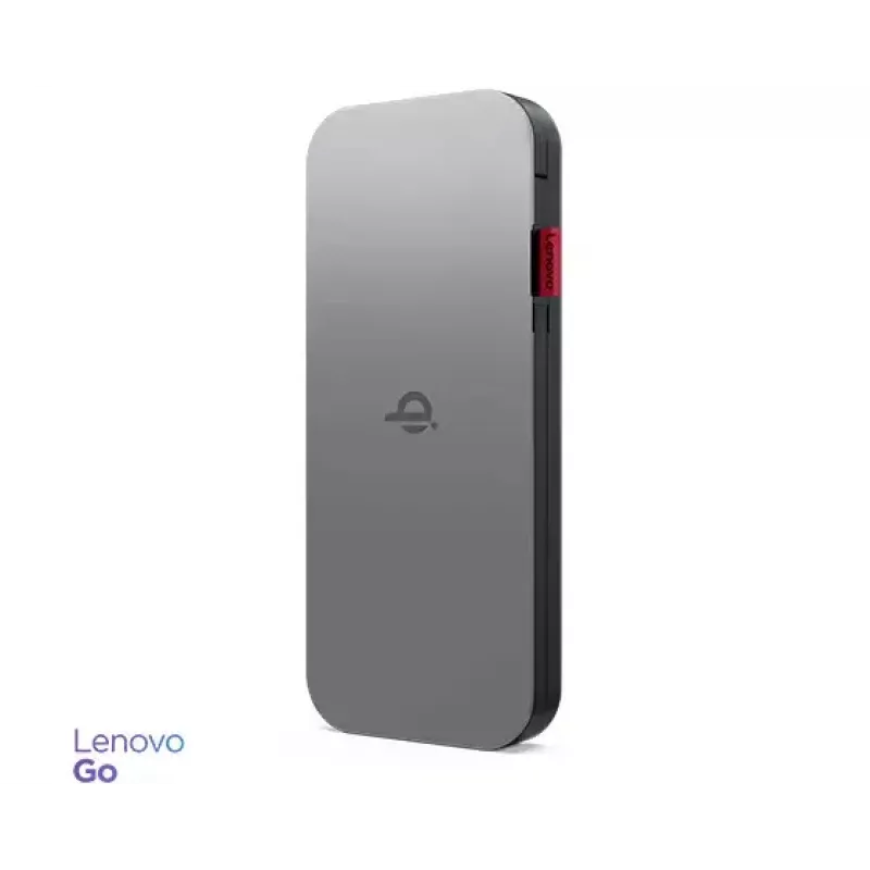 Lenovo GO Litowo-polimerowy (LiPo) 10000 mAh Ładowanie bezprzewodowe Szary