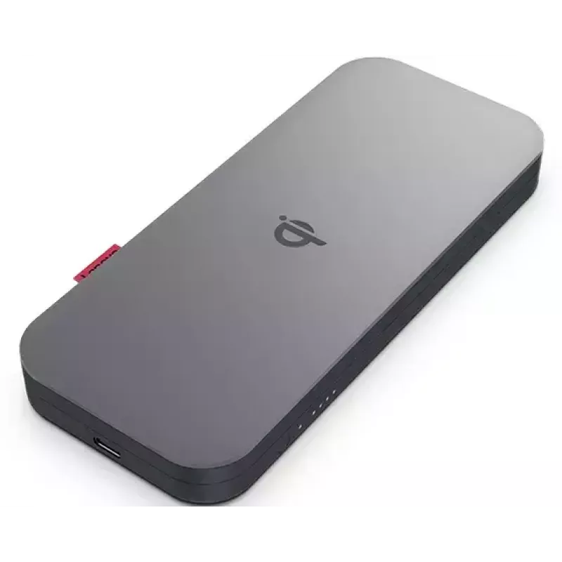 Lenovo GO Litowo-polimerowy (LiPo) 10000 mAh Ładowanie bezprzewodowe Szary