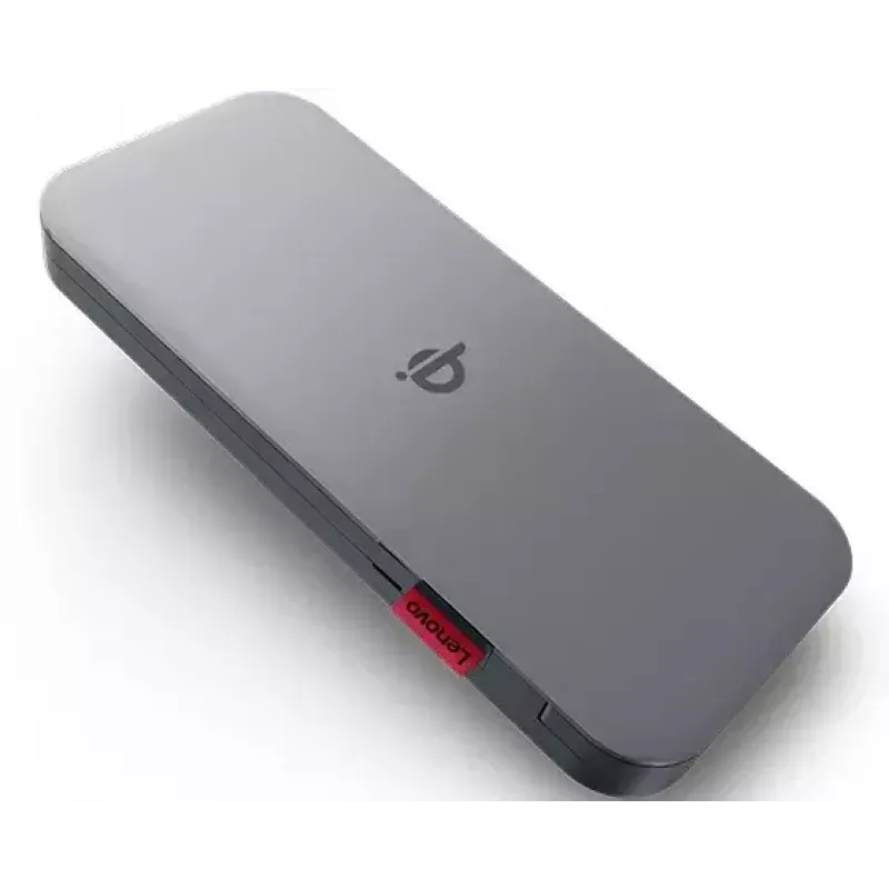 Lenovo GO Litowo-polimerowy (LiPo) 10000 mAh Ładowanie bezprzewodowe Szary