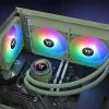 Zestaw chłodzenia cieczą Thermaltake TH280 V2 ARGB zielony 84,32 cfm 3,02 mmH2O