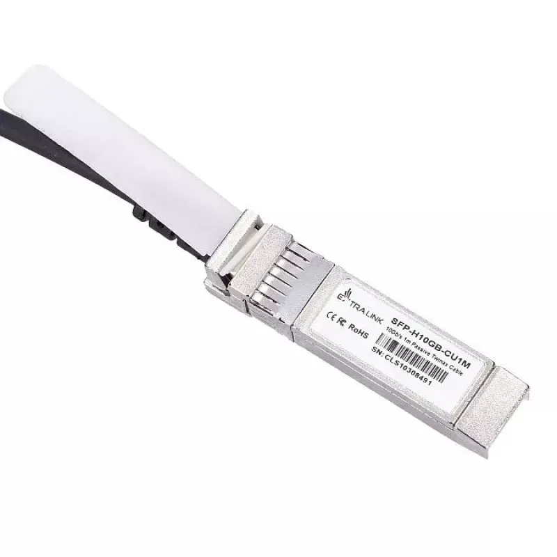 Extralink EX.2268 Kabel InfiniBand/światłowodowy 1 m SFP+ DAC Czarny