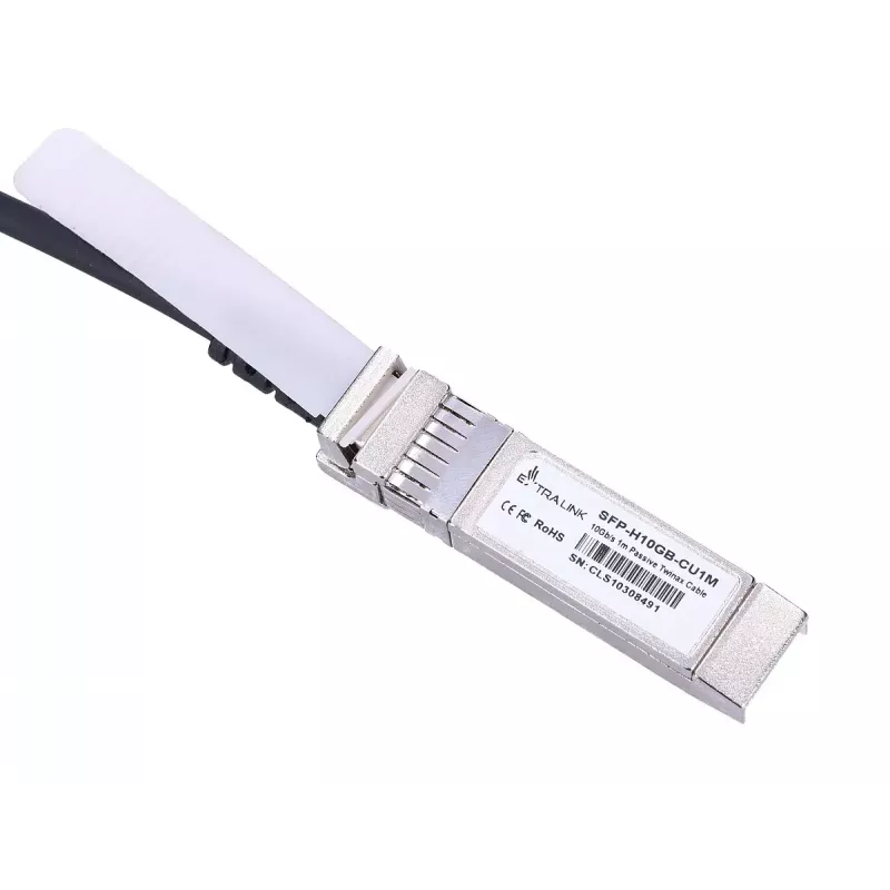 Extralink EX.2268 Kabel InfiniBand/światłowodowy 1 m SFP+ DAC Czarny