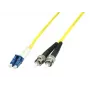 Microconnect FIB411001 kabel InfiniBand/światłowodowy 1 m LC ST żółty