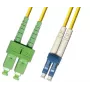 Microconnect FIB841001 kabel InfiniBand/światłowodowy 1 m SC LC żółty