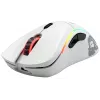 Glorious Gaming Glorious Model D Wireless - Matowa biel, dla prawej ręki, RF Wireless, 19000 DPI, biały