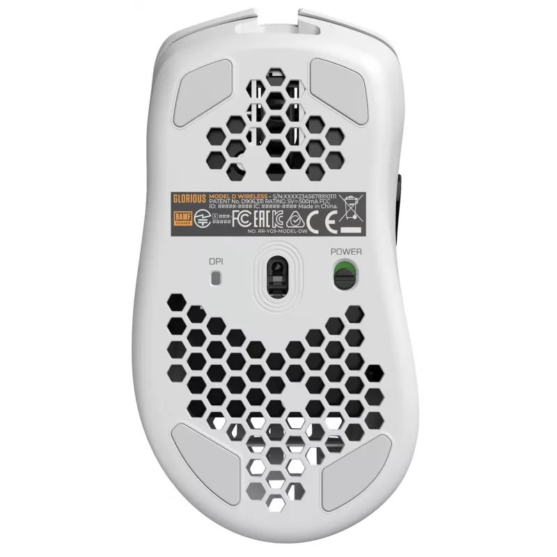 Glorious Gaming Glorious Model D Wireless - Matowa biel, dla prawej ręki, RF Wireless, 19000 DPI, biały