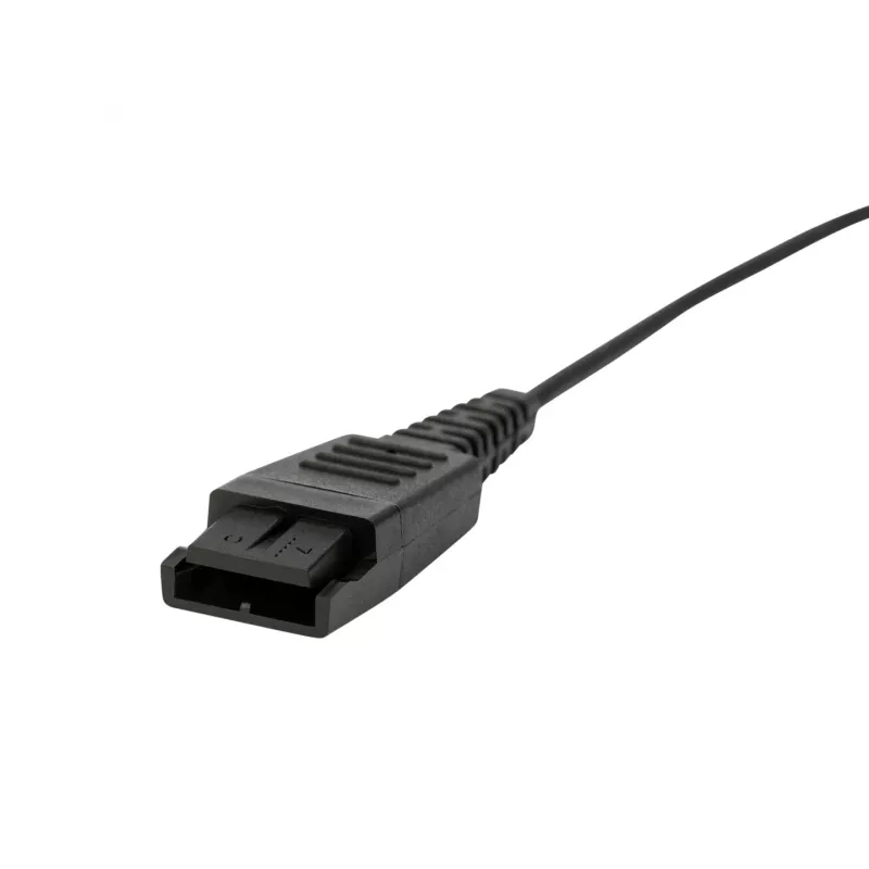 Jabra Biz 2300 QD, szerokopasmowy, Duo, przewodowy, biuro/centrum telefoniczne, 150 - 6800 Hz, 65 g, słuchawka, czarny