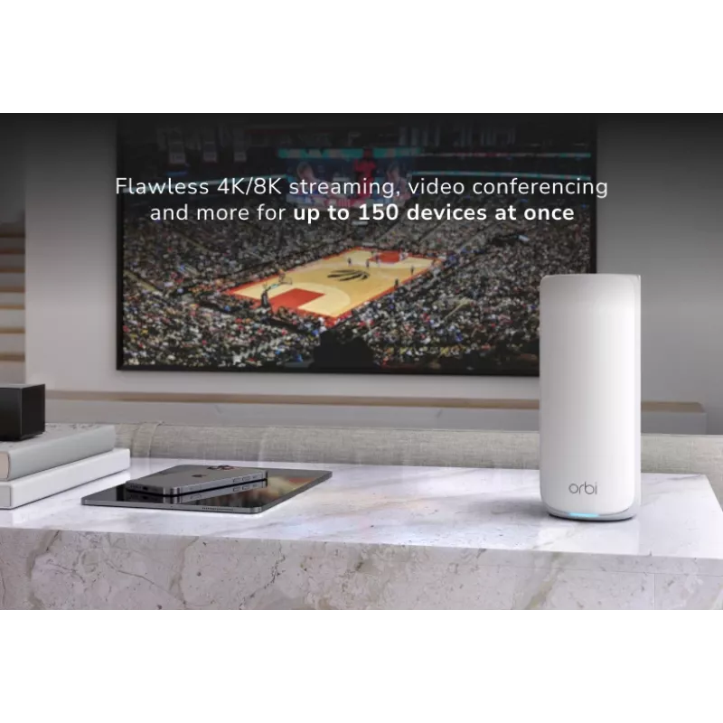 NETGEAR Orbi 870 Trójpasmowy (2,4 GHz / 5 GHz / 6 GHz) Biały 5 Wewnętrzne