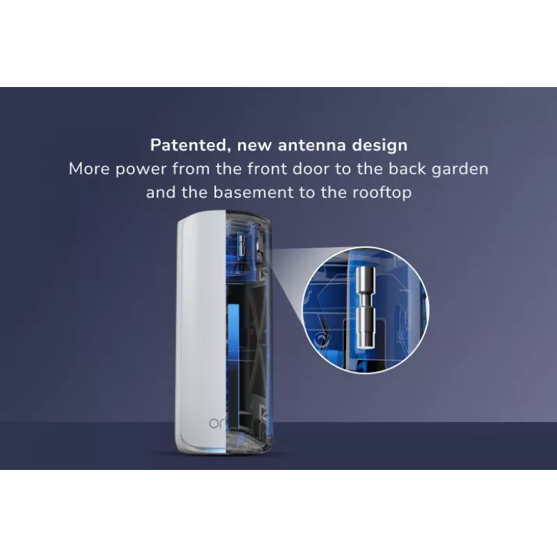 NETGEAR Orbi 870 Trójpasmowy (2,4 GHz / 5 GHz / 6 GHz) Biały 5 Wewnętrzne