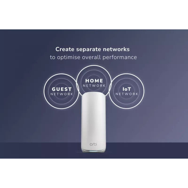 NETGEAR Orbi 870 Trójpasmowy (2,4 GHz / 5 GHz / 6 GHz) Biały 5 Wewnętrzne