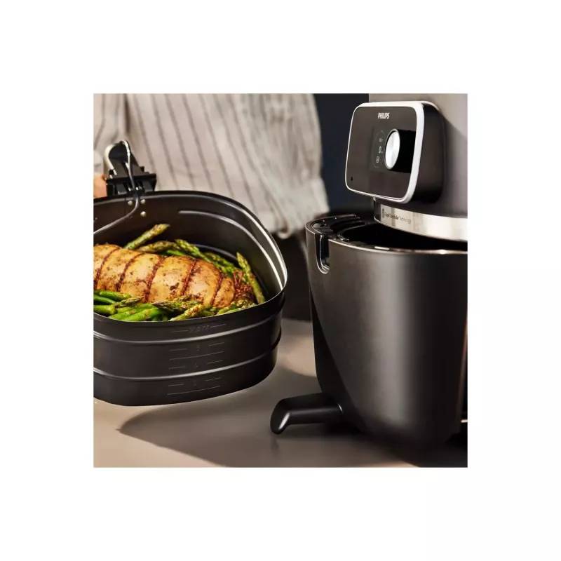 Frytownica beztłuszczowa Philips serii 7000 HD9880/90 8,3 l 2200 W czarna ze stali nierdzewnej