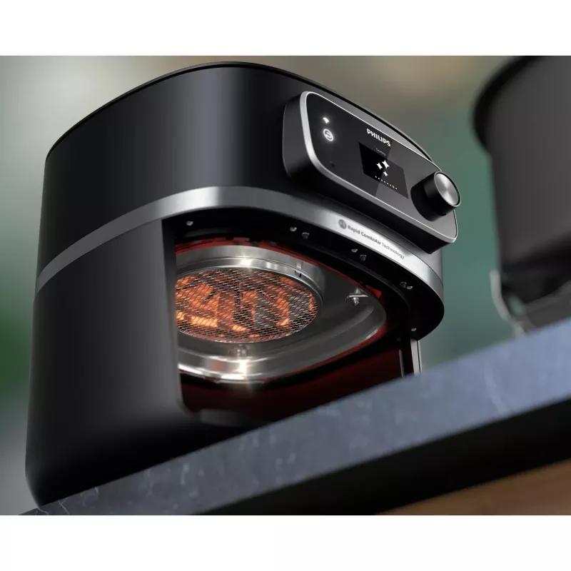 Frytownica beztłuszczowa Philips serii 7000 HD9880/90 8,3 l 2200 W czarna ze stali nierdzewnej