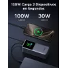 Ugreen 20000mAh 130W Szybkie Ładowanie Powerbank Litowy Szary
