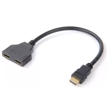 Kabel Microconnect HDMI Y-Splitter, 0,2 m, HDMI typu A (standard), 2 x HDMI typu A (standard), 1920 x 1200 pikseli, czarny