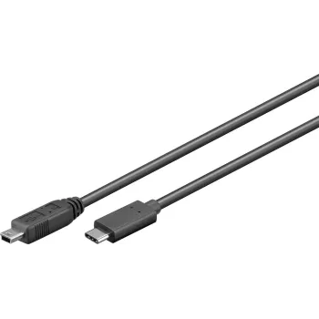 Kabel USB Microconnect USB3.1CMB505 USB 3.2 Gen 1 (3.1 Gen 1) 0,5 m USB C Mini-USB B Czarny