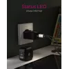 Ładowarka ścienna ICY BOX 2-portowa USB Power Delivery szybkie ładowanie czarna