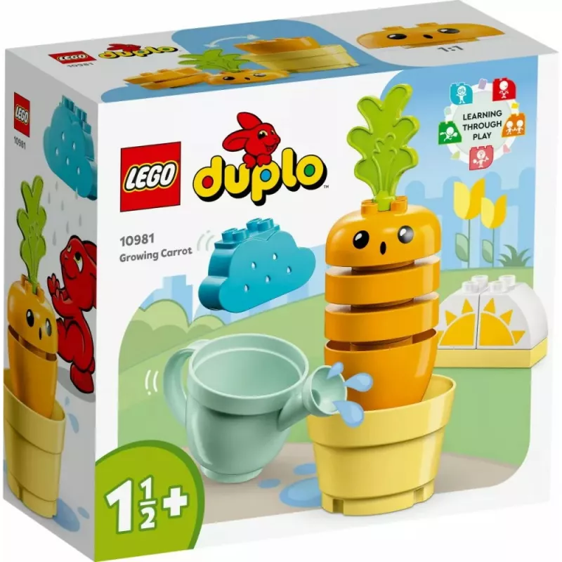 Toy set LEGO Duplo 10981 Growing Carrot — interactive preschool building playset