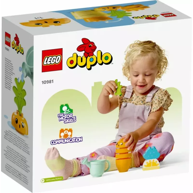Toy set LEGO Duplo 10981 Growing Carrot — interactive preschool building playset