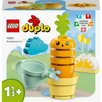 Toy set LEGO Duplo 10981 Growing Carrot — interactive preschool building playset
