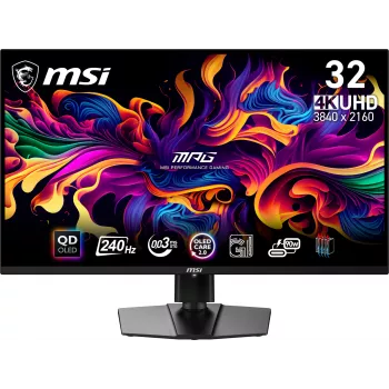 Monitor komputerowy MSI MPG 321URX QD-OLED 80 cm (31,5 cala) 3840 x 2160 pikseli 4K Ultra HD Czarny