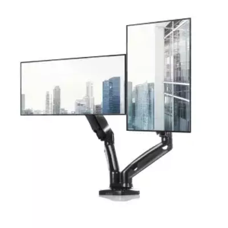 Uchwyt biurkowy ART L-16GD 68,6 cm (27 cali) czarny