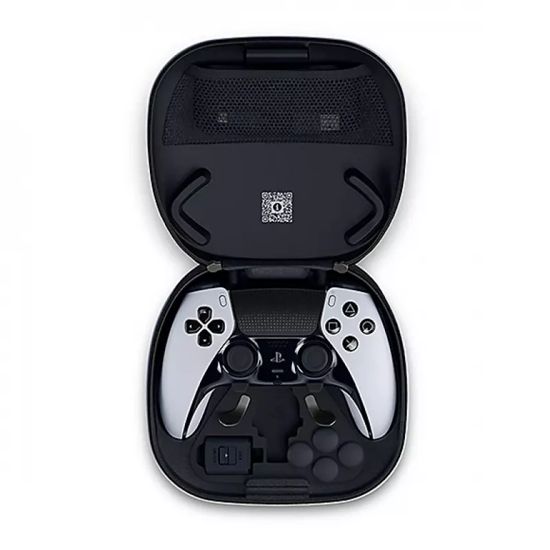 Gamepad Sony DualSense Edge do PlayStation 5 — Przewodowy i Bezprzewodowy (Bluetooth/USB), Czarno-Biały