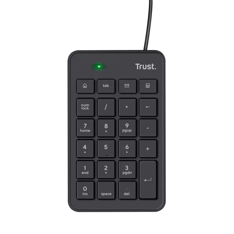 Trust 22221 klawiatura numeryczna Laptop/PC USB Czarna