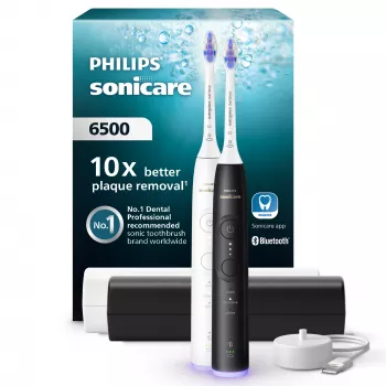 Sonic toothbrush Philips Series 6500 HX7419/01 — sonic, 62,000 mov/min, 3 modes, pressure sensor, 2 handles, 2 brush heads, travel case