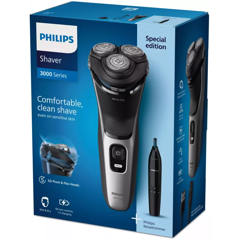 Golarka elektryczna Philips S3143/02 Wet & Dry System ostrza PowerCut