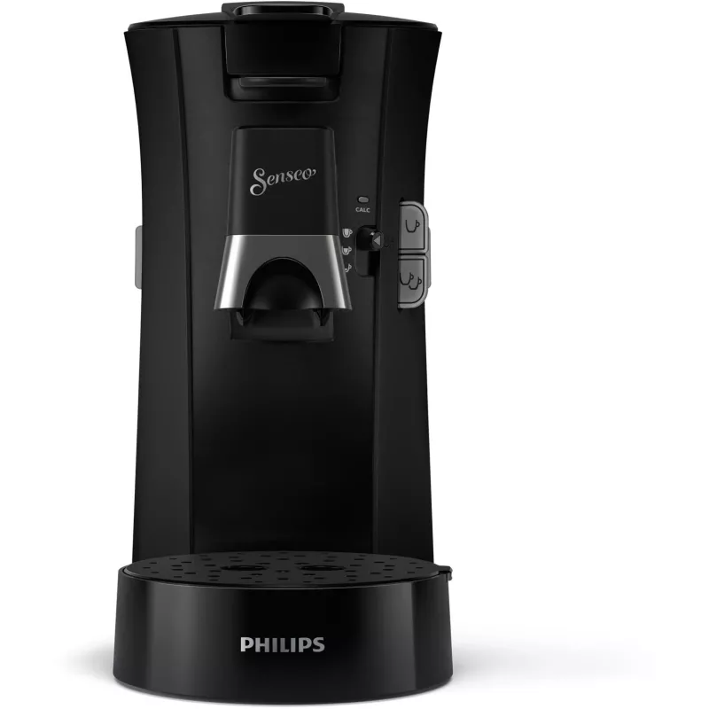 Ekspres do kawy na kapsułki Philips Senseo CSA230/69 — zbiornik na wodę 0,9 l, pojemność 2 filiżanki, 1450 W, czarny